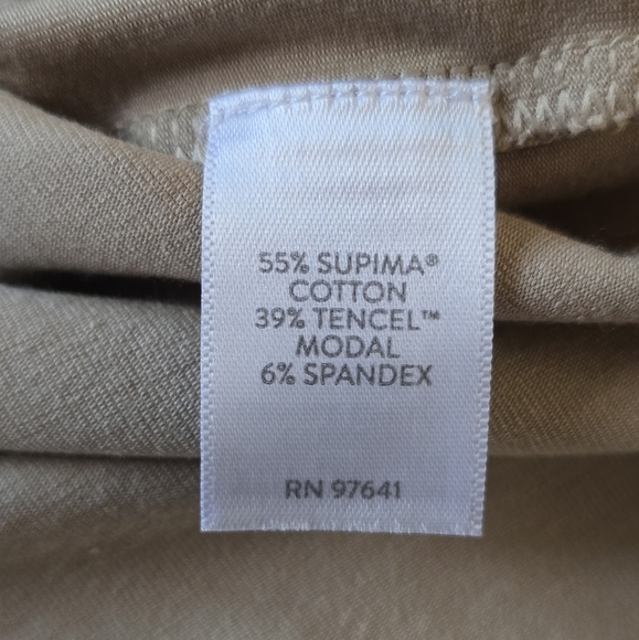 J.Jill Luxe Supima Pleat-back Tee Size Large - Picture 9 of 9